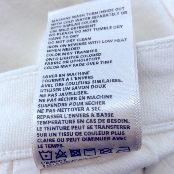 NEW L’AGENCE High Line High Rise Skinny Jeans Vintage White Size 26 - Picture 6 of 7